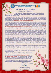 Thư chúc mừng năm mới Xuân Quý Mão 2023 của Thầy Hiệu trưởng - PGS,TS. Nguyễn Hoàng