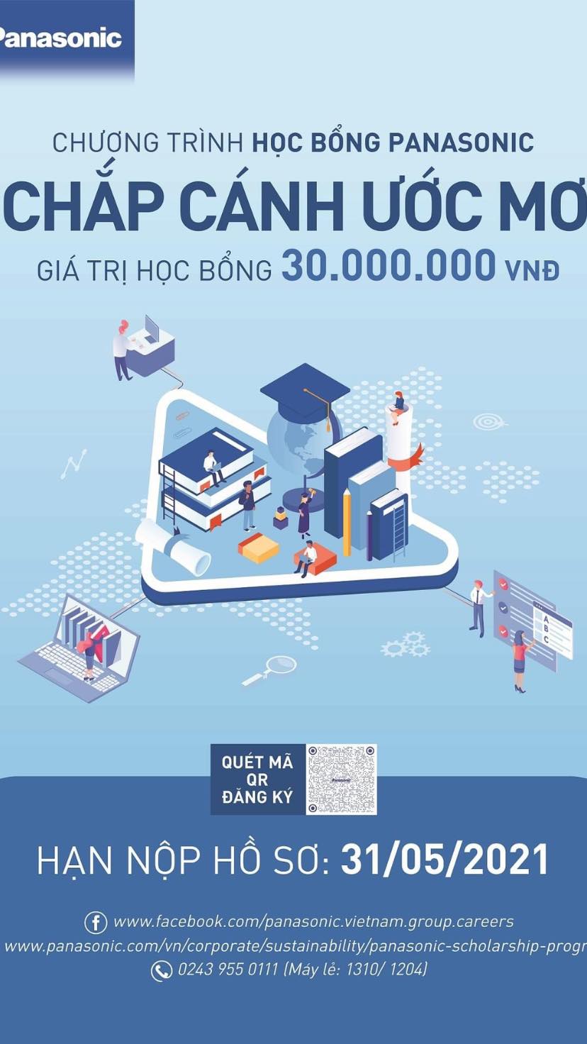 Học bổng Panasonic - Chắp cánh ước mơ sinh viên tài năng
